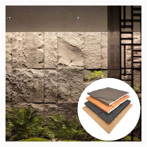 Lightweight Cladding Building Materials Artificial Pu Stone Decorative