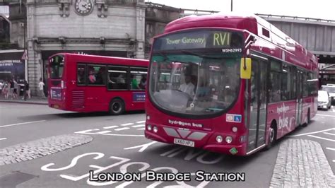 Hydrogen Fuel Cell Electric Buses On London Bus Route Rv1 Youtube