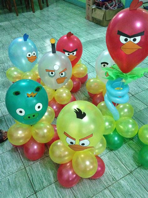 Angry Birds Theme Bird Theme Balloons Angry Birds