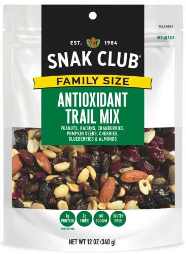 Snak Club All Natural Antioxidant Trail Mix Non Gmo 12 Ounces 5 Kroger