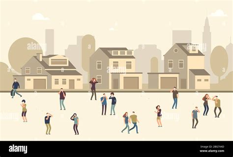 people  dust mask men  women suffering  dust  cityscape