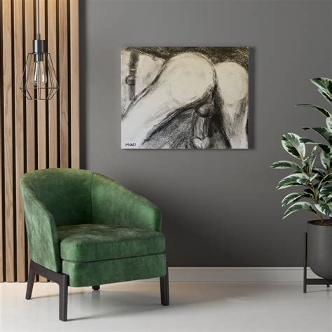 Male Nude Painting Nude Male Canvas Print Male Art Contemporary Queer Art Erotica Art Gay