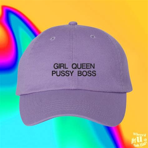 Girl Queen Pussy Boss Hat Custom Color Adjustable Etsy