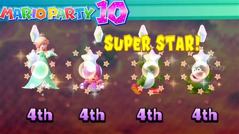 Mario Party 10 Mario Party Spike Vs Yoshi Vs Toadette Vs Rosalina