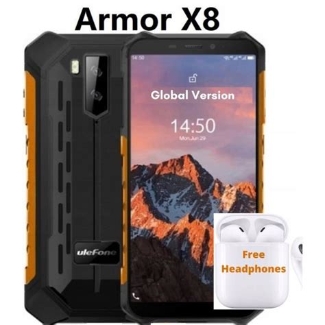 Ulefone Armor X8 orange 4 GB / 64 GB Rugged smartphone - Cdiscount ...