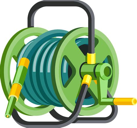 watering hose flat color  png