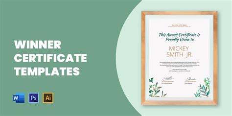 24+ Winner Certificate Templates in Illustrator | InDesign | MS Word ...