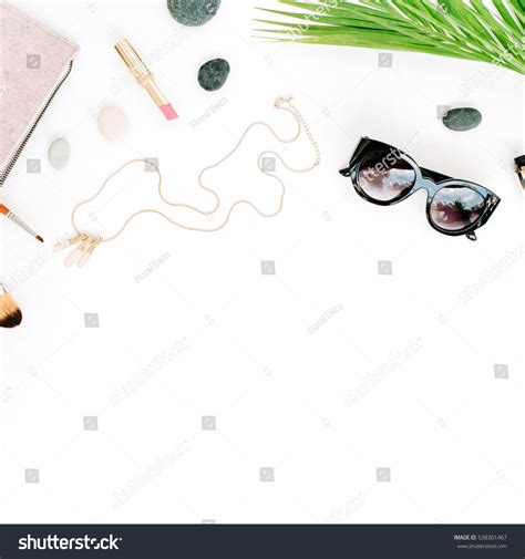 Female Summer Bikini Swimsuit Accessories Collage Stock Photo Edit Now 538301467