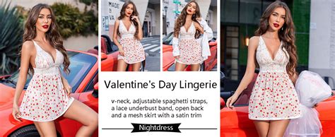 Amazon Avidlove Women Lingerie Lace Babydoll Strap Chemise Halter Teddy V Neck Mesh