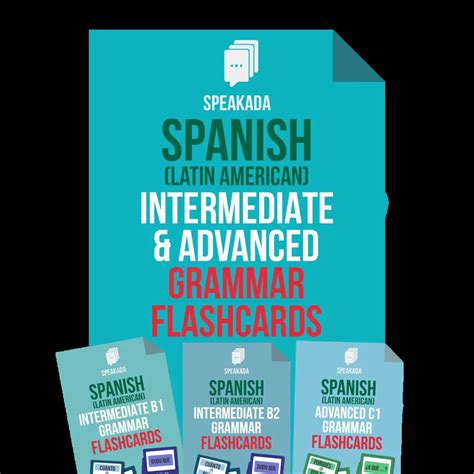 Anki Spanish Grammar Flashcards Bundle Speakada Off