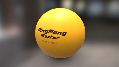 Ping Pong Ball 3d Model By Alex Zup [966c74c] Sketchfab