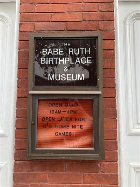 Babe Ruth Birthplace Museum In Baltimore Atlas Obscura