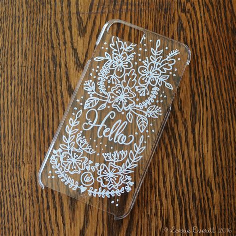 Lorrie Everitt Studio: personalize your clear phone case using sharpie