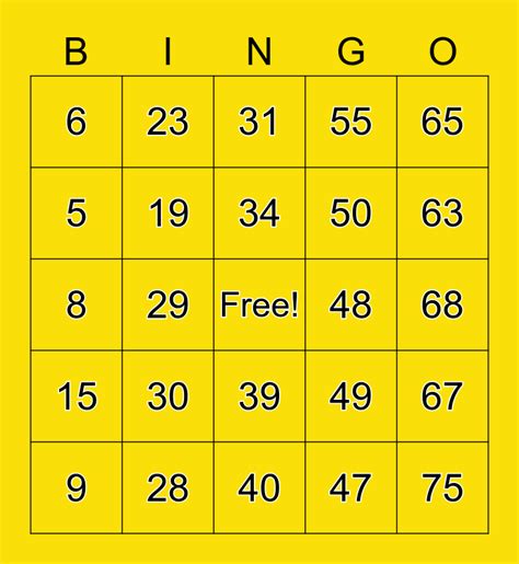 Free Printable Bingo Cards 1-75 [PDF Included] With Blank Template ...