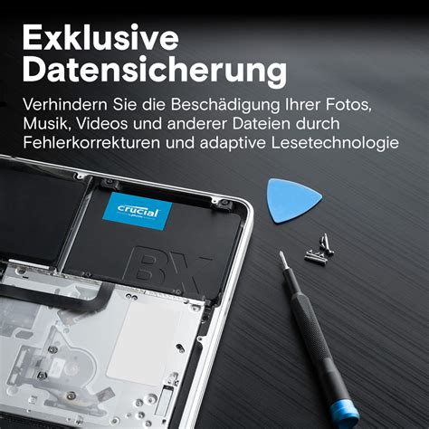 Crucial BX500 2 TB 3D NAND SATA 2,5-Zoll SSD | CT2000BX500SSD1 | Crucial DE