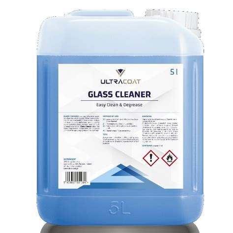 Ultracoat Glass Cleaner 5l Skoncentrowany Mocno Odtłuszczający Płyn Do Mycia Szyb