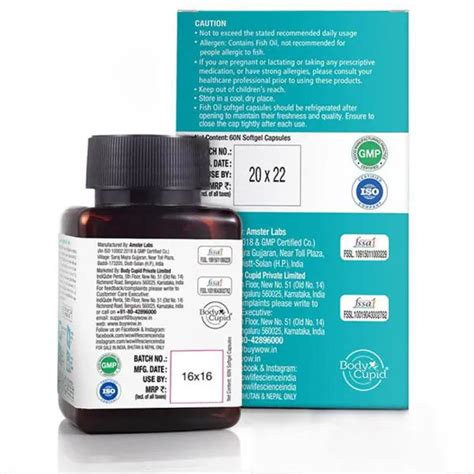 WOW Life Science Omega-3 Capsules, 60 Capsules - JioMart