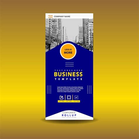 Premium Vector Corporate Business Roll Up Banner Template