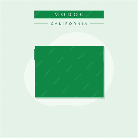 Premium Vector | Vector illustration vector of modoc map california