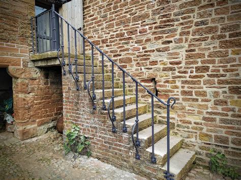 Farmhouse Handrail Bespoke Ironwork Middle Row Forge