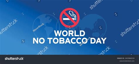 World No Tobacco Day Banner Royalty Free Stock Vector 2453960219