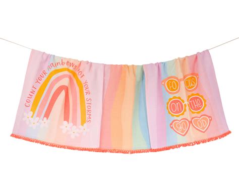 Isabelle & Max™ Count Your Rainbows Kitchen Towel Set | Wayfair