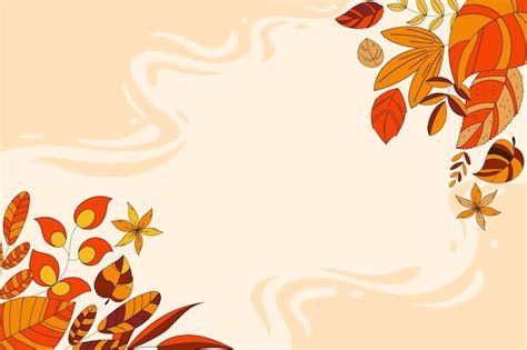 Free Vector | Cartoon autumn background