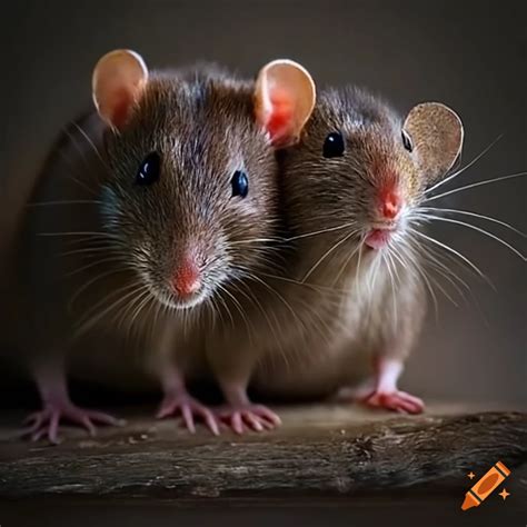 Two rats together on Craiyon