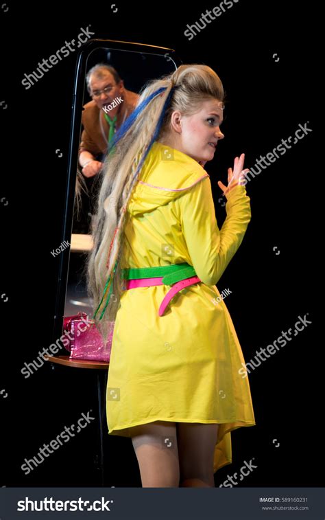 Two Actors Woman Long Blonde Hair Stock Photo Shutterstock
