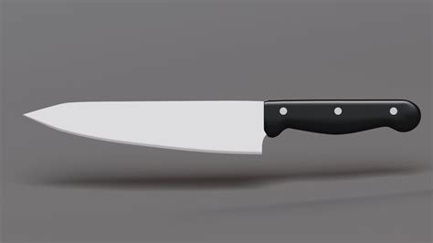 Model Of Kitchen Knife 3d Model Cgtrader