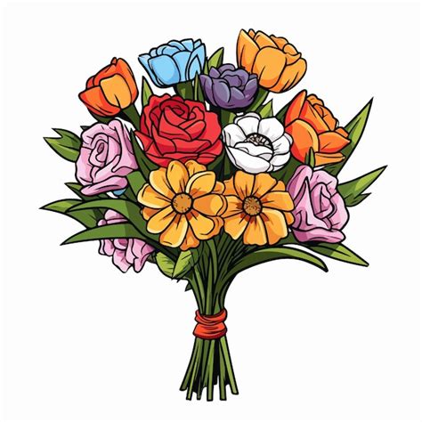 Vetores e ilustrações de Buque flores desenho para download gratuito ...