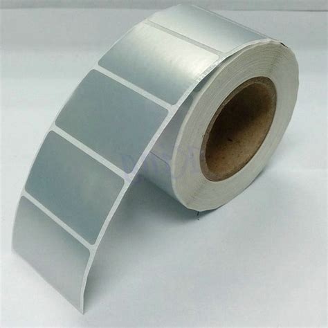 5025 Silver Color NT Sticker Labels 1Up Non Tearable Glossy Label