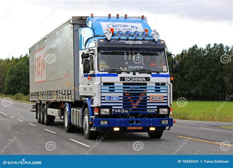 Customized Scania M Of L Retva Transporter Editorial Photo Image