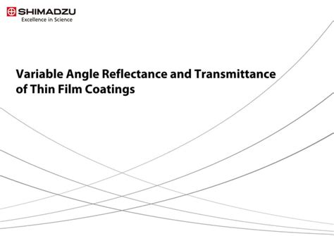 Variable Angle Reflectance Transmittance Of Thin Film Coatings Ppt