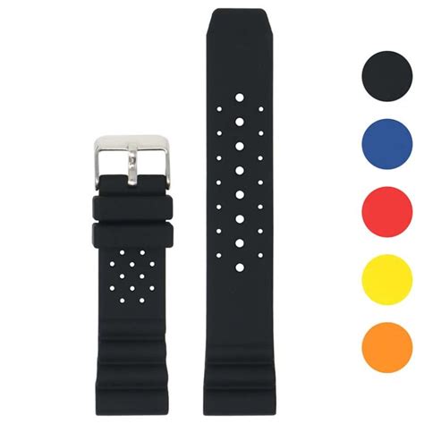 Perforated Rubber Strap for Seiko Diver | StrapsCo