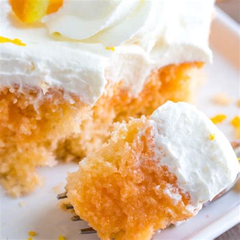 Orange Creamsicle Poke Cake Yellow Bliss Road