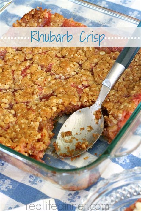 Rhubarb Crisp Dessert