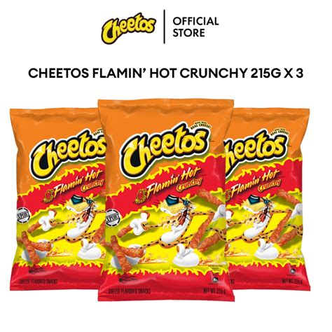 Bundle Of Cheetos Crunchy Cheese Puffs Corn Cheddar Jalepeno Flamin Hot Crunchy G
