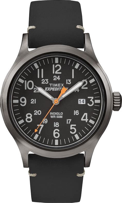 Timex Expedition Scout Montre Pour Homme Avec Bracelet En Cuir 40 Mm