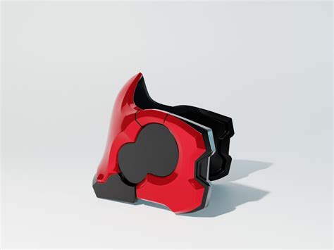 Red Hood Mask Helmet Cosplay STL 3D Print file halfmask 3D model 3D