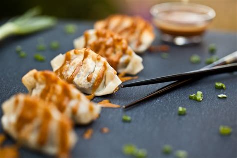 The Best Damn Vegan Dumplings with Easy Peanut Sauce