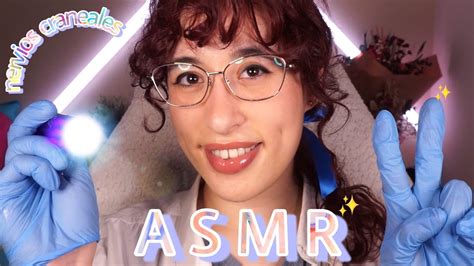 Examen De Nervios Craneales Muy Relajante Para Dormir Asmr Roleplay En