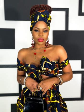 Abeni Headwrap In Navy Blue Lemon Teal And Orange Chimzi