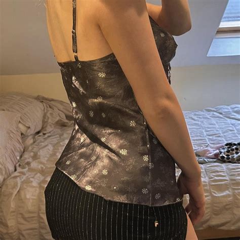 Vintage 00s Purple Satin Cami Brand Tex Lingerie Depop