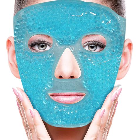 Cold Face Eye Mask Ice Pack Reduce Face Puff Dark Circles Gel Beads Hot Heat Cold Compress Pack