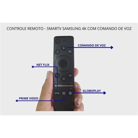 Controle Remoto Samsung Smart Tv 4k Linha Tu8000 Original BN59 01330D