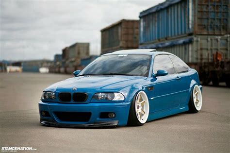 Bmw E M Blue Slammed Bmw Bmw M Bmw E