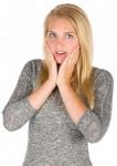 shocked woman  stock photo public domain pictures