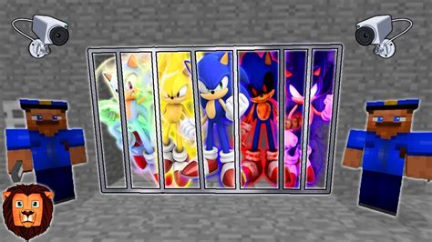 TODAS LAS TRANSFORMACIONES DE SONIC PRESOS MINECRAFT PRISON ESCAPE