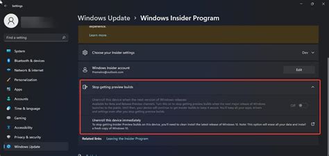 How To Switch From Windows Insider Preview Build To Stable Build Te